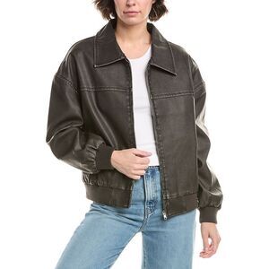 Pascale La Mode Womens  Moto Jacket, Black